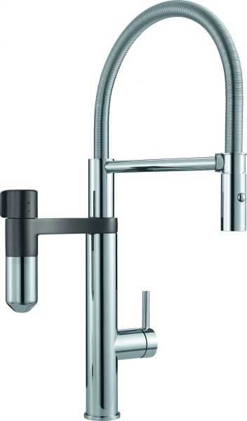 Franke Vital Semi-Pro Doppel-Strahl Chrom/Gun Metal Hebel